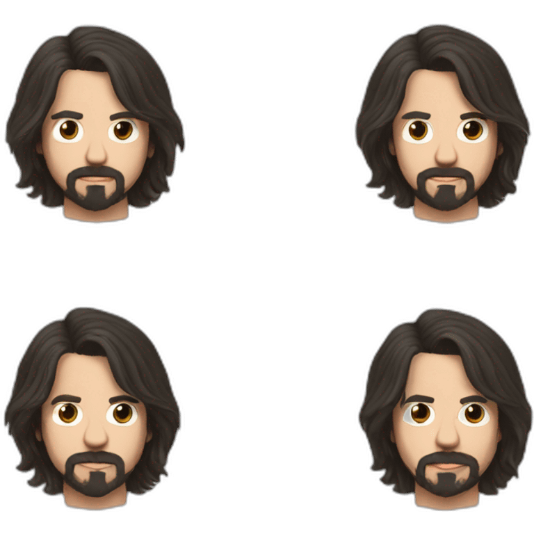 Young Dave Grohl shaved emoji