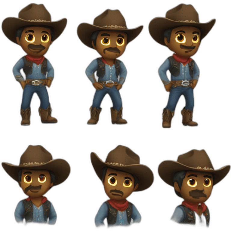 Cowboy six emoji