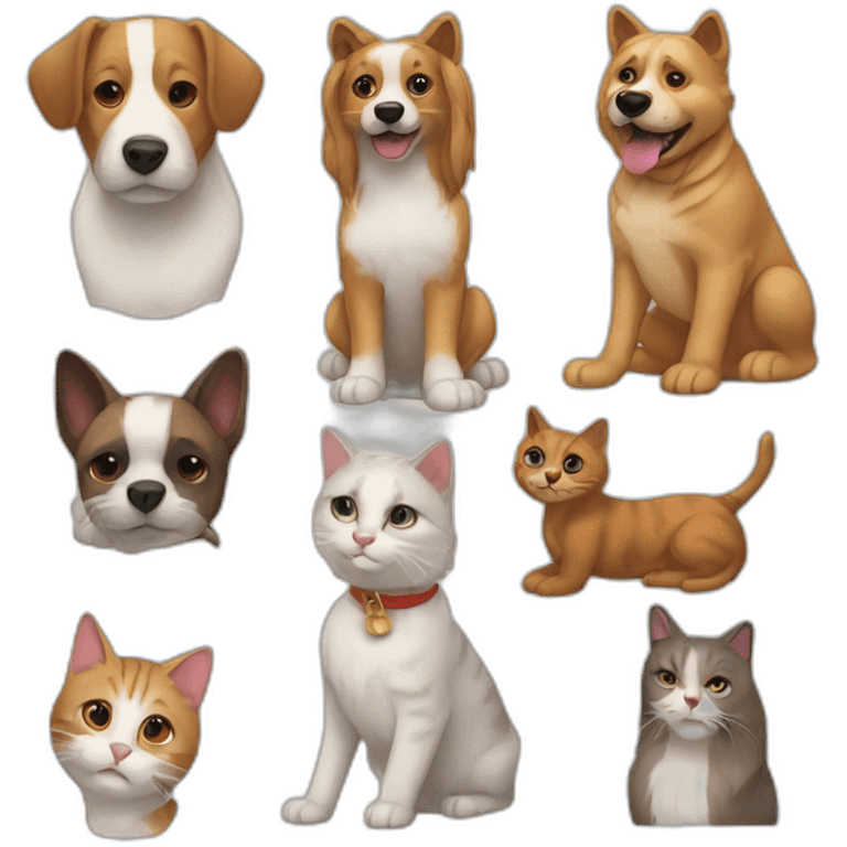 Perros y gatos  emoji