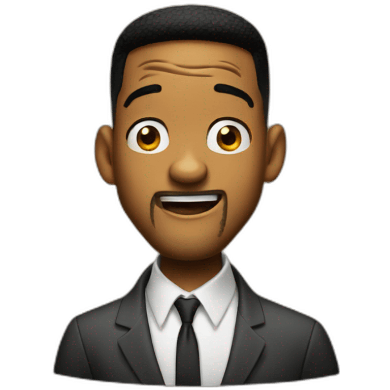 Happy shocked will smith emoji