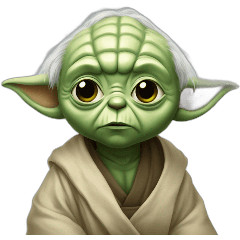 Bebe yoda triste emoji