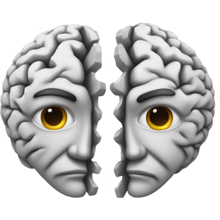 2 brain halves connected emoji