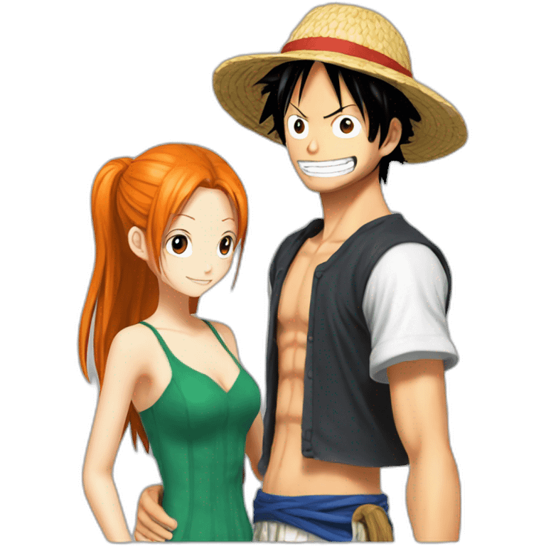 Luffy et nami emoji