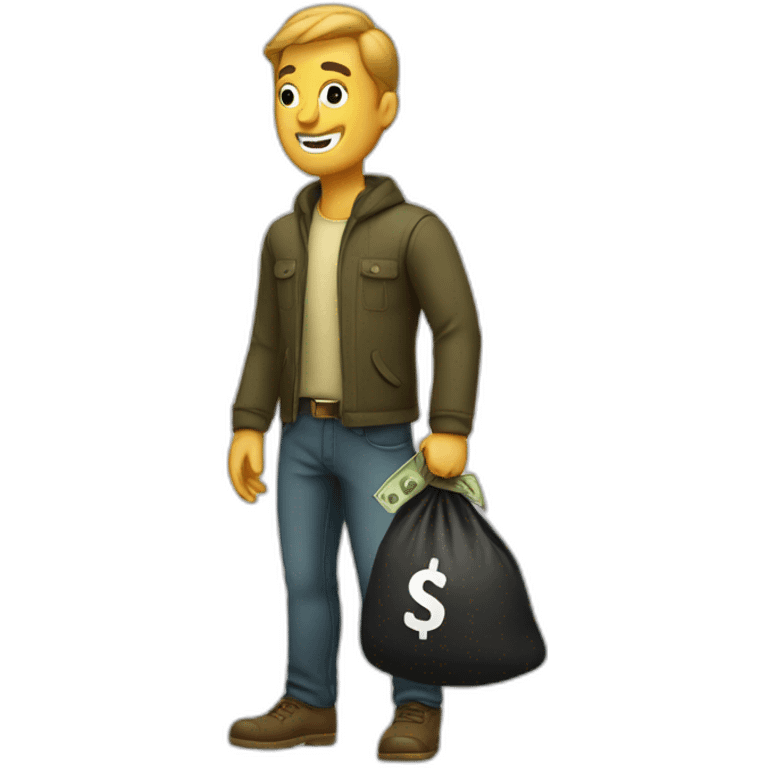 man with money bag emoji