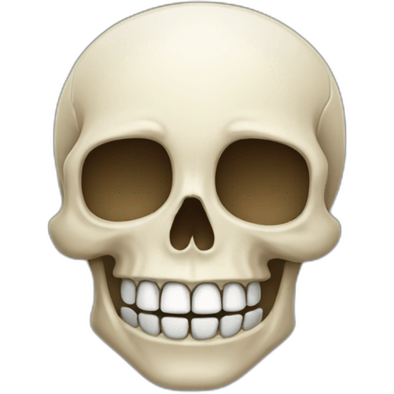 Smiling skull emoji