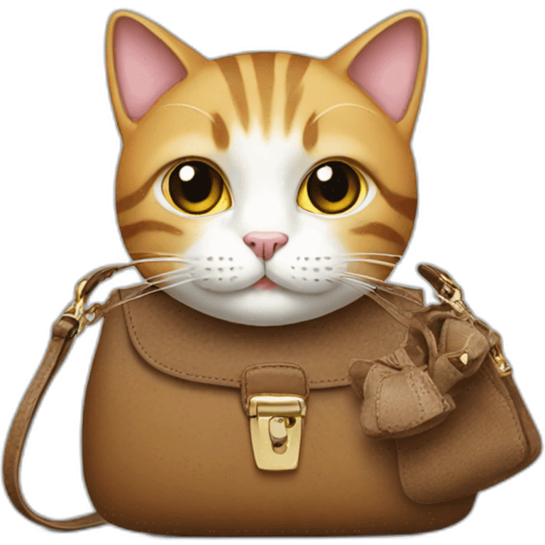 Cat with a purse emoji