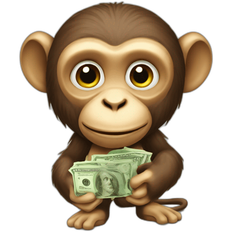 MONKEY WITH MONEY emoji