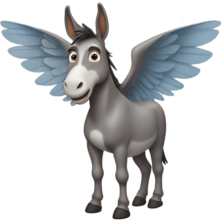 Donkey with wings  emoji