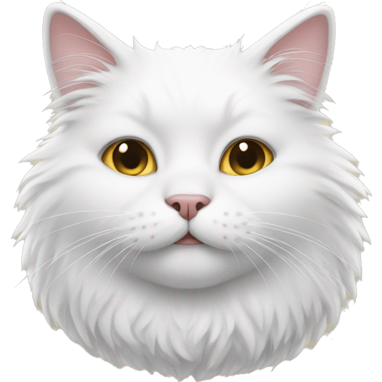 white fluffy cat emoji