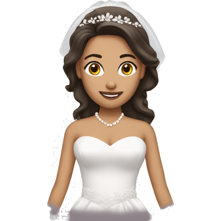 Bride brunette  emoji