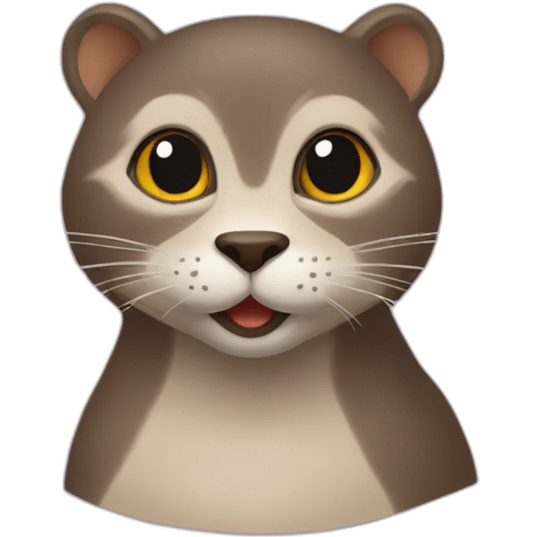 Chat sur loutre emoji