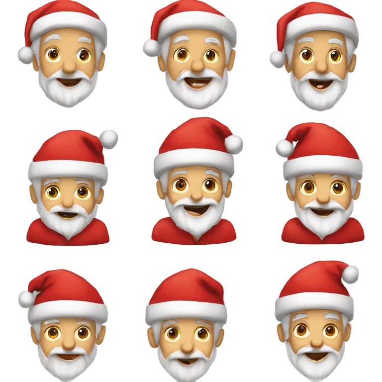 Babbo natale che dice buon natale emoji