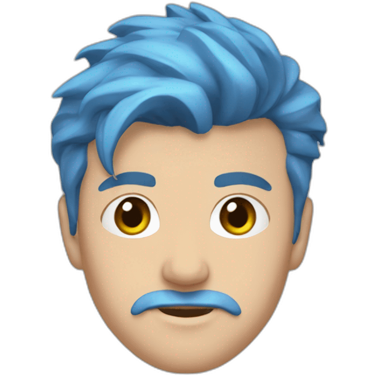 artemy lebedev, blue hair emoji