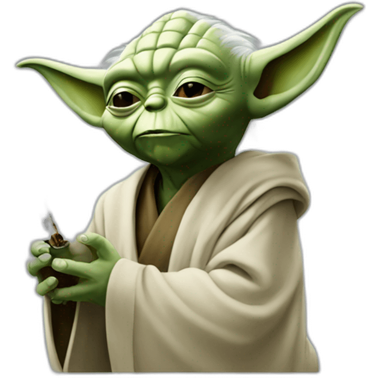 Yoda smoke emoji