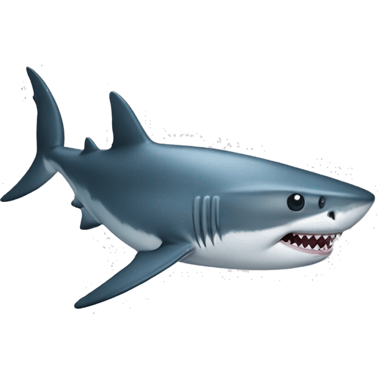 Shark with a top have emoji