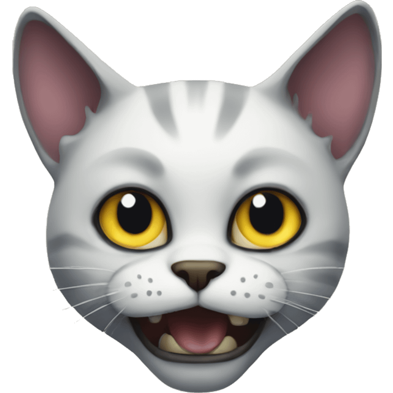 Scary cat emoji