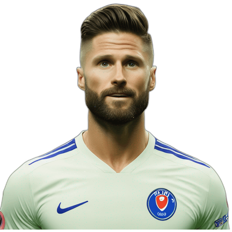 Giroud marquant un but en retournée emoji