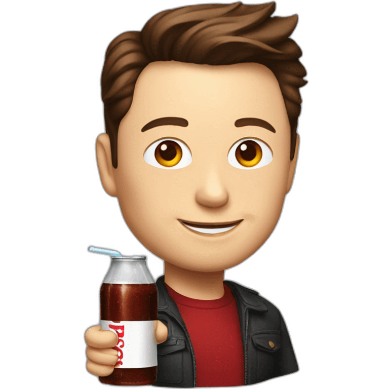 elon musk drink cola emoji