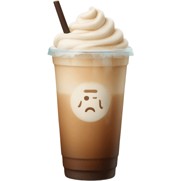 Iced latte emoji