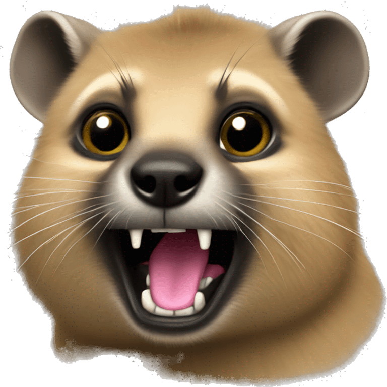 A hyrax that loves a good techno rave  emoji