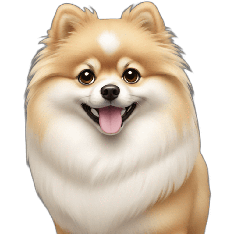 pomeranian white emoji