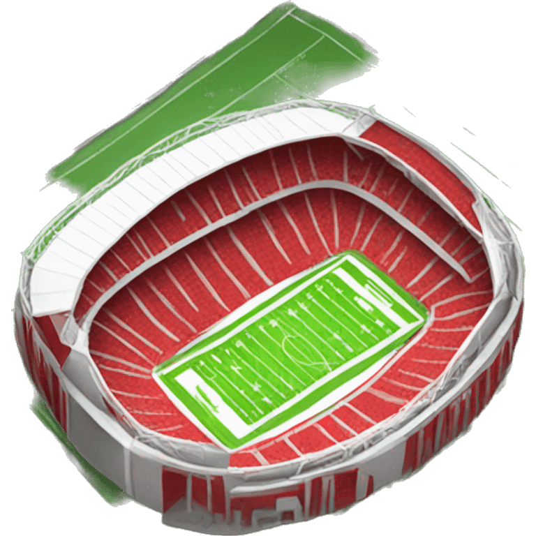 Red Football Stadium emoji