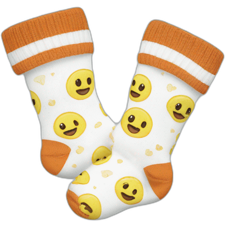 newborn baby socks emoji