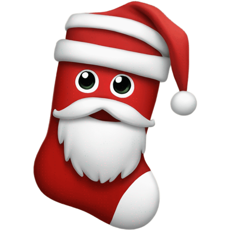 Santa sock emoji