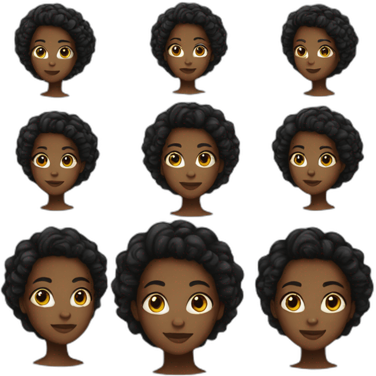 Ebony girl emoji