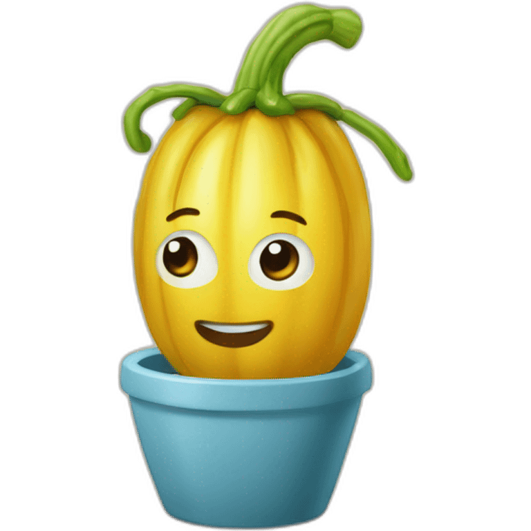 légume poireau qui rigole emoji