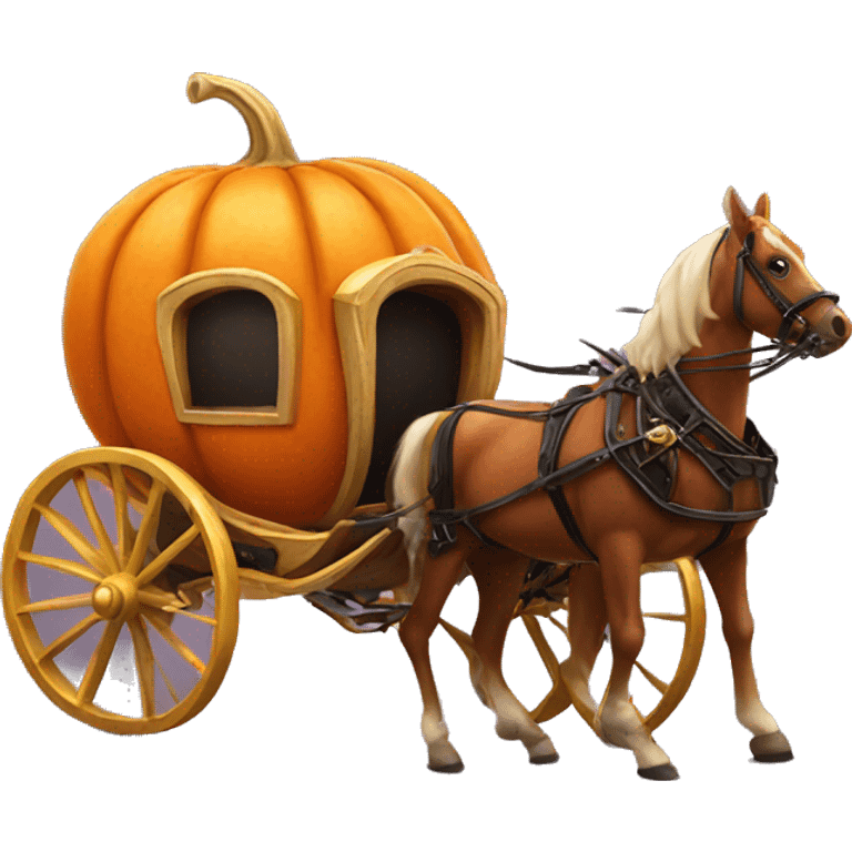 Pumpkin carriage emoji