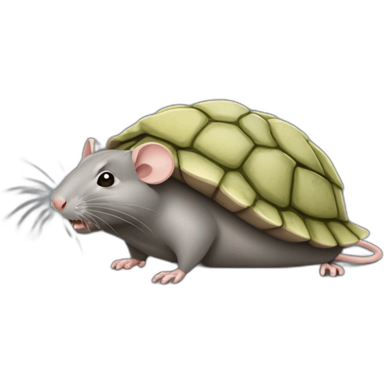 Rat avec une carapace de tortue  emoji