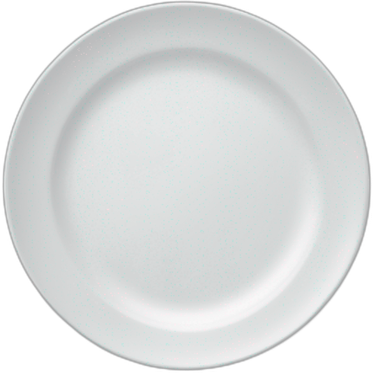 a empty plate with comartiments emoji