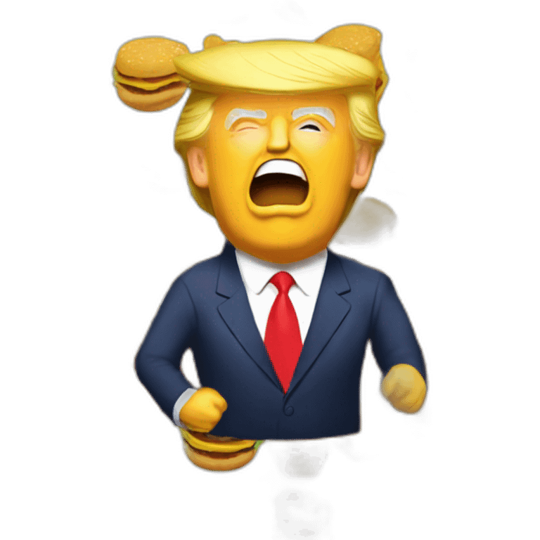 trump qui mange macdo emoji