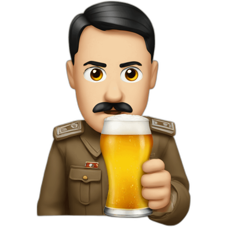 hitler-drink-beer emoji