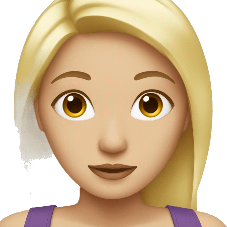 blonde spa  emoji