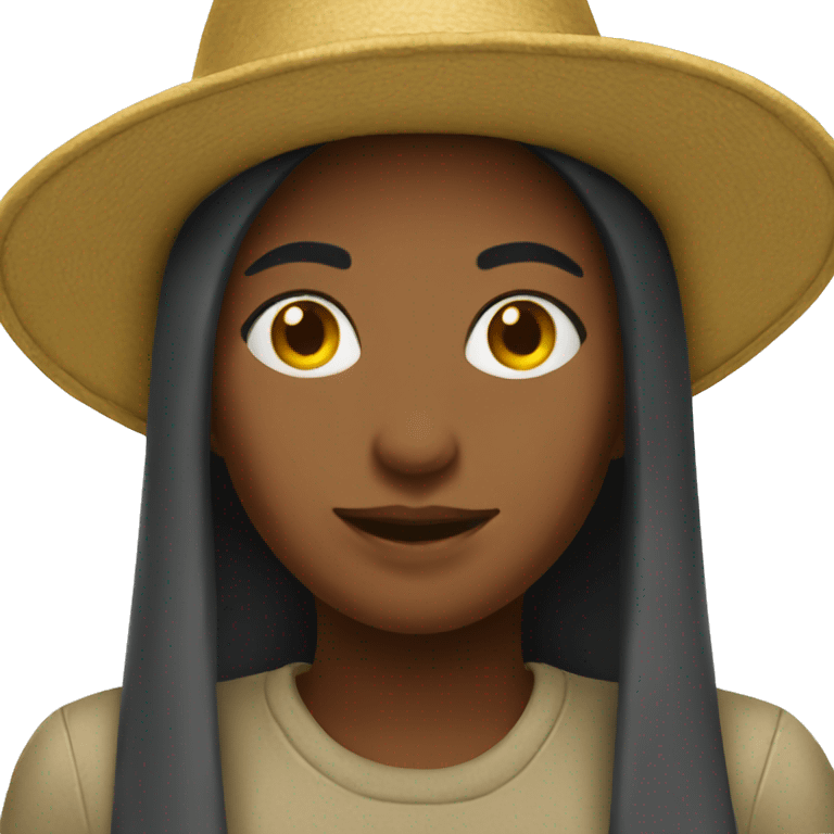 hat girl emoji