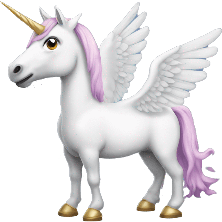 Winged unicorn emoji