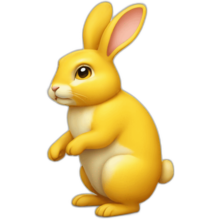 Yellow rabbit emoji