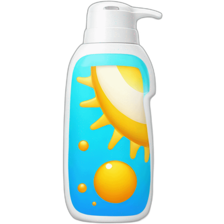 Sunscreen bottle emoji