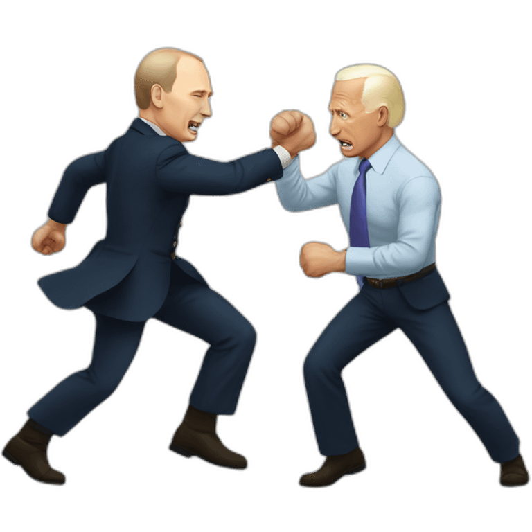 Putin fight with biden emoji