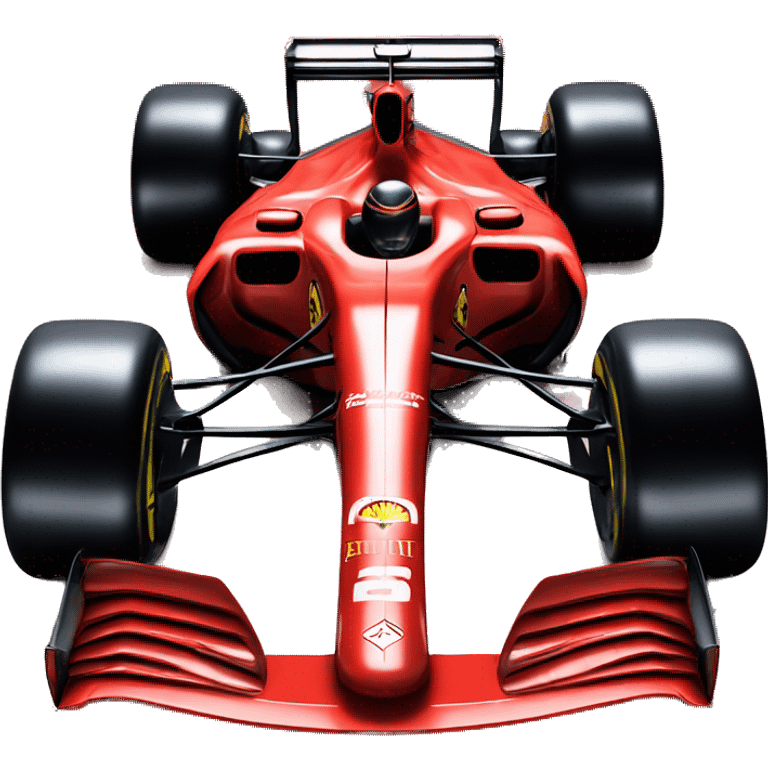 detailed ferrari f1 car from 2099 emoji