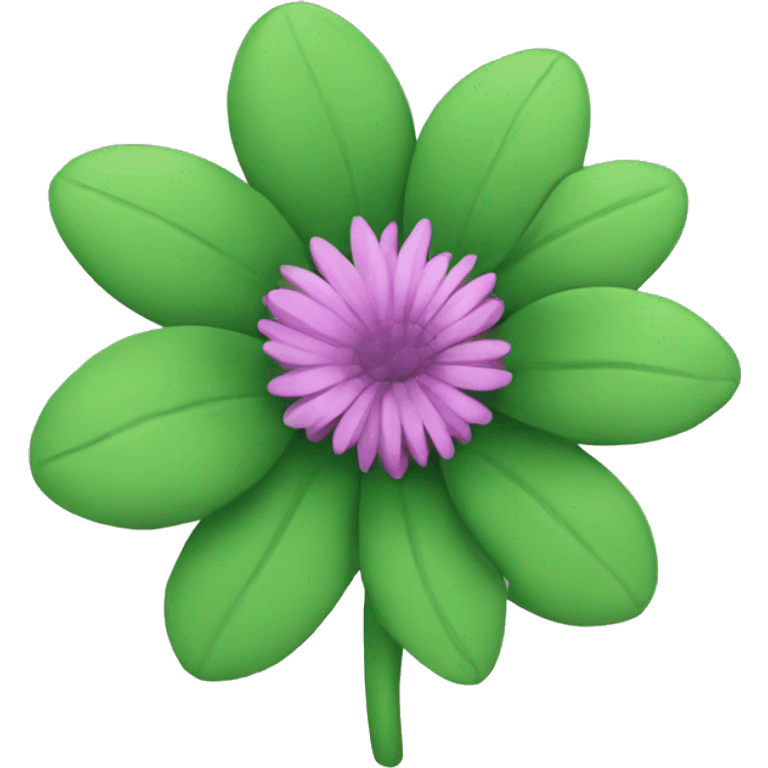 green mum flower emoji