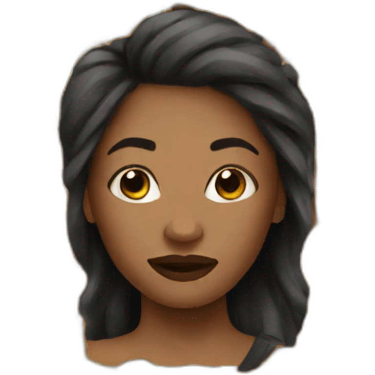 black woman hole emoji