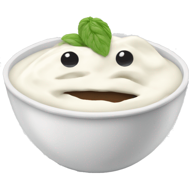 Yoghurt bowl emoji