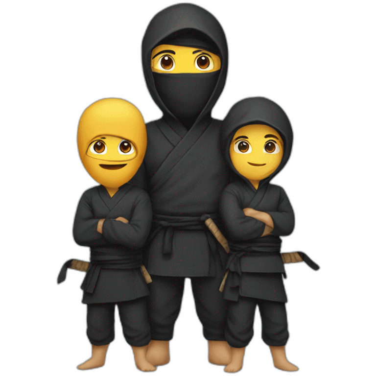 ninjas family emoji