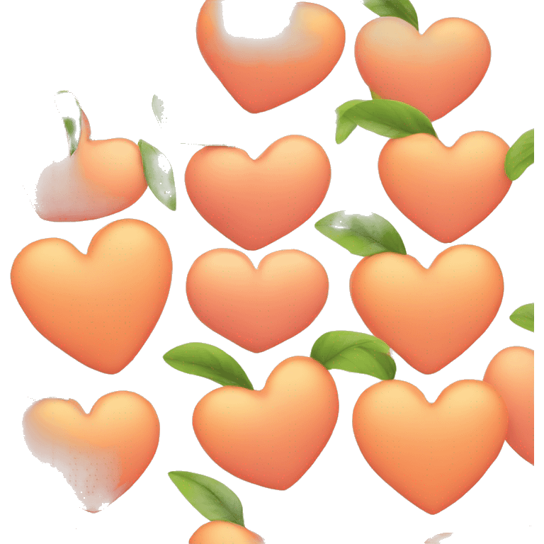 peach colored heart emoji