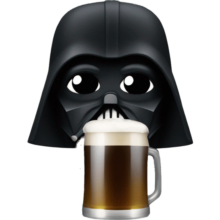 dark vador qui boit une biere emoji