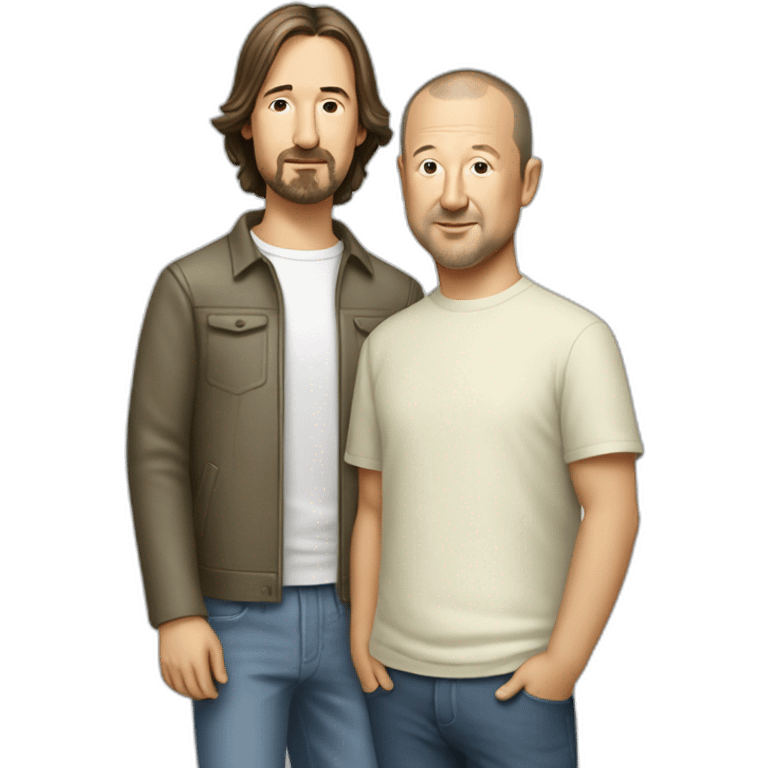 marc newson and Jony ive telking emoji