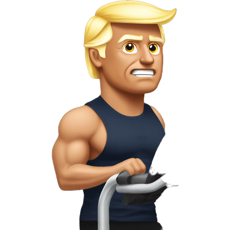 Trump in the gym emoji